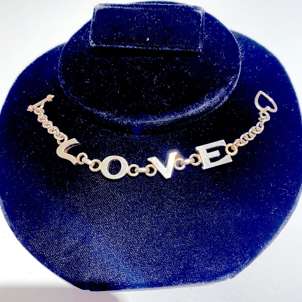Sterling silver LOVE bracelet